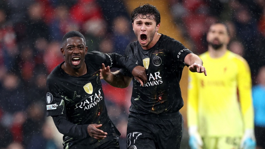 Kết quả Cúp C1 châu Âu: Dembele lập cú đúp, PSG thắng thuyết phục Liverpool