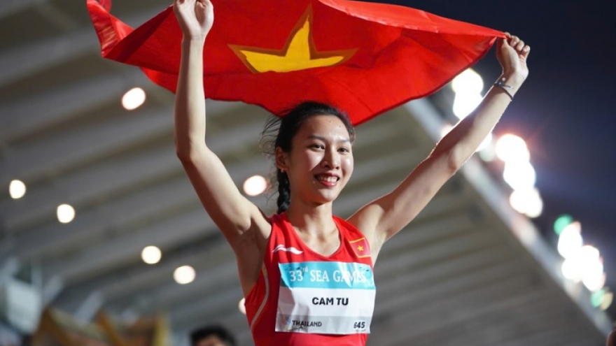 Le Thi Cam Tu wins second gold for Vietnam at Singapore athletics meet