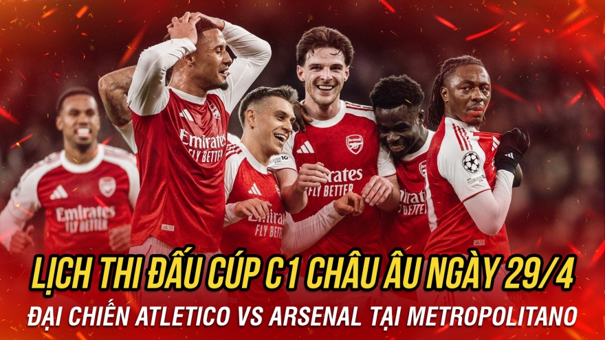 Lịch thi đấu và trực tiếp bóng đá hôm nay 29/4: Tâm điểm bán kết Cúp C1 châu Âu