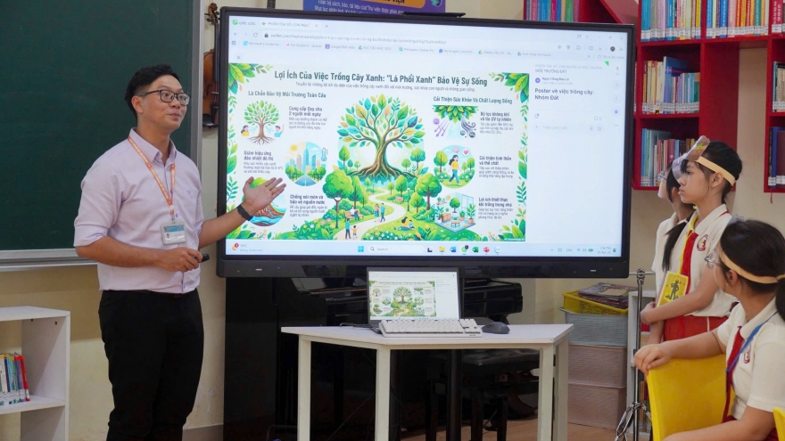 Học sinh TP.HCM tự tạo chatbot, học bằng AI