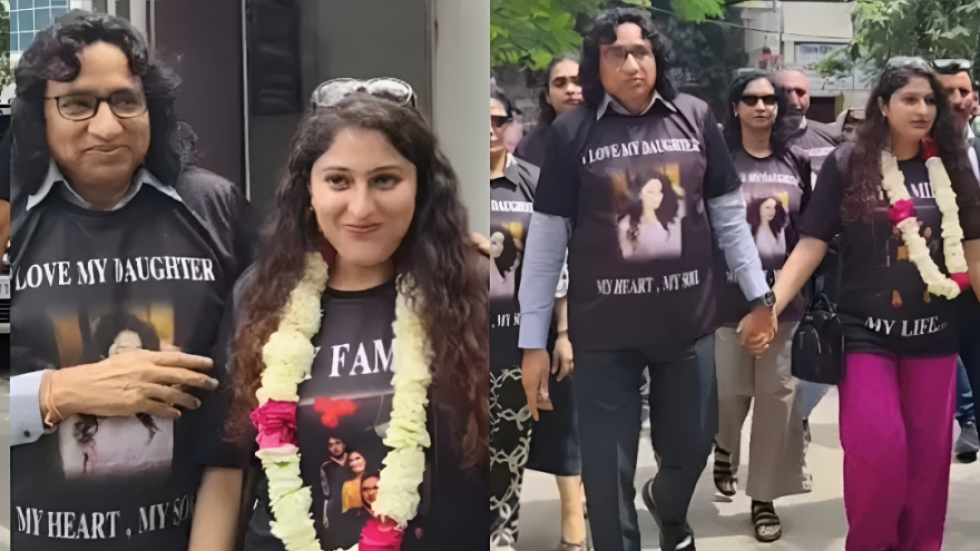 Bố ăn mừng con gái ly hôn, đánh trống nhảy múa tưng bừng