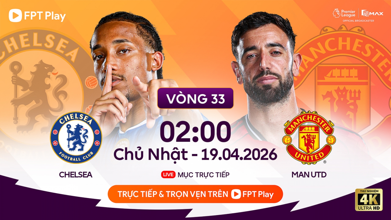 Lịch thi đấu bóng đá hôm nay 18/4: Nóng bỏng cuộc đua top 5