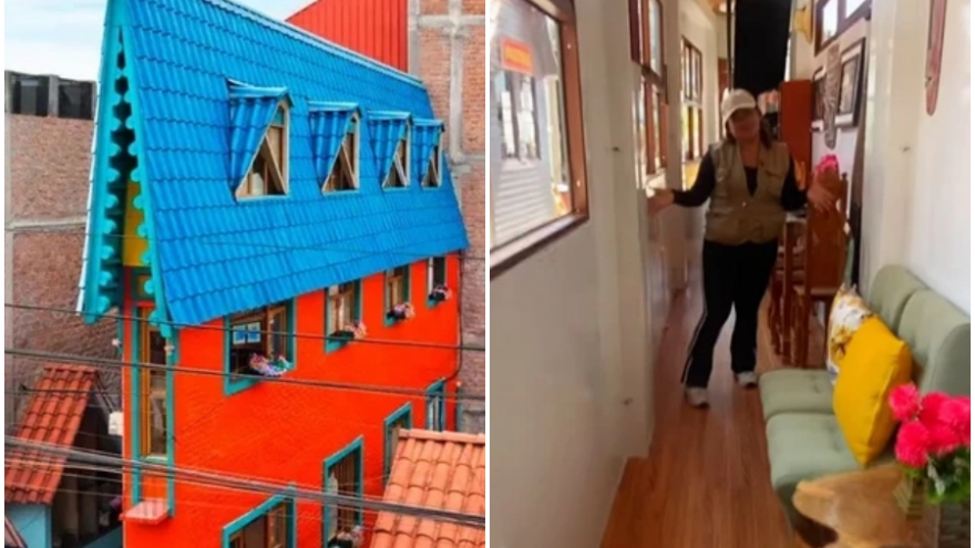 Ngỡ ngàng cuộc sống đầy đủ tiện nghi trong ngôi nhà có mặt tiền chỉ 63cm