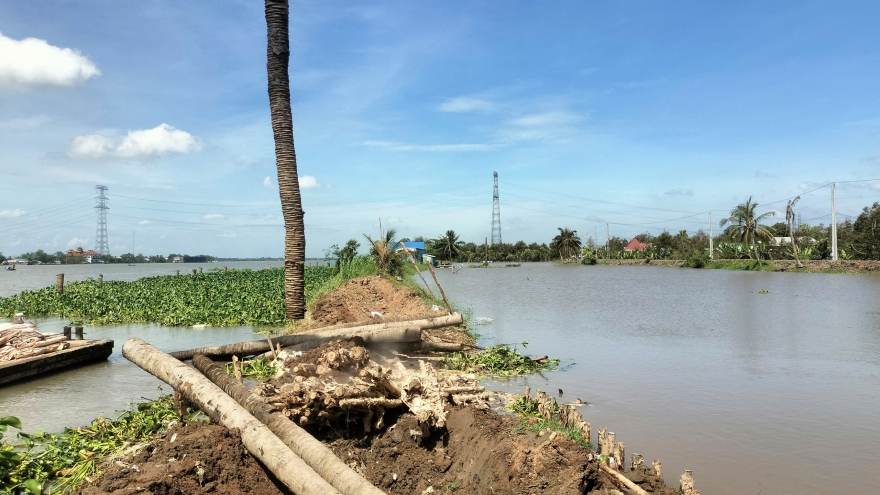 Sạt lở ven kênh gây thiệt hại hơn 5 tỷ đồng