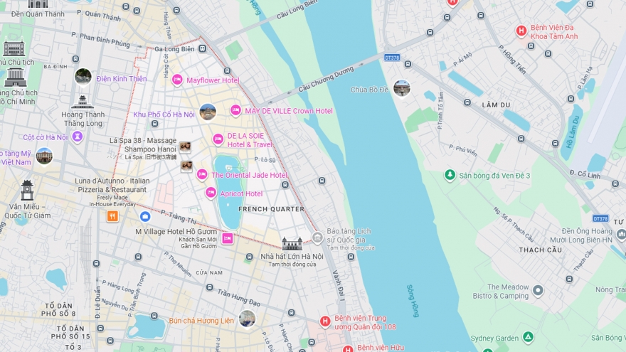 Google Maps cập nhật địa giới hành chính mới của Việt Nam đến tận xã, phường