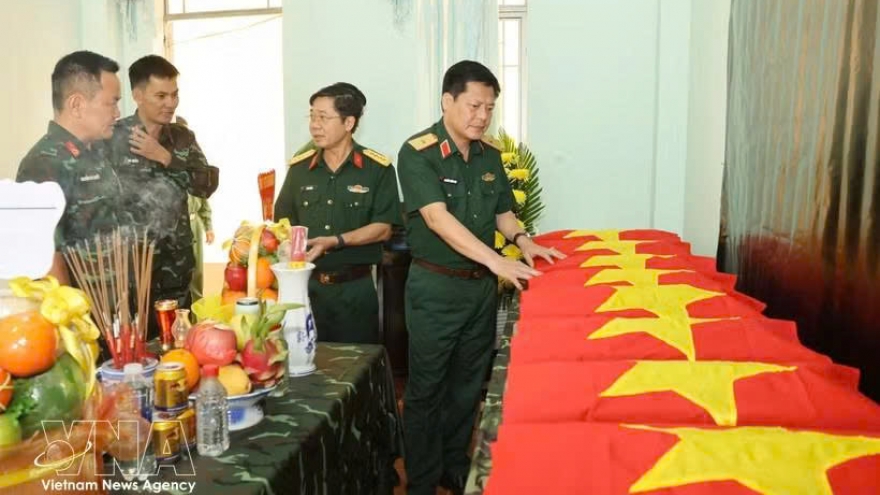 Army Corps 34 recovers remains of 12 fallen soldiers in Gia Lai province