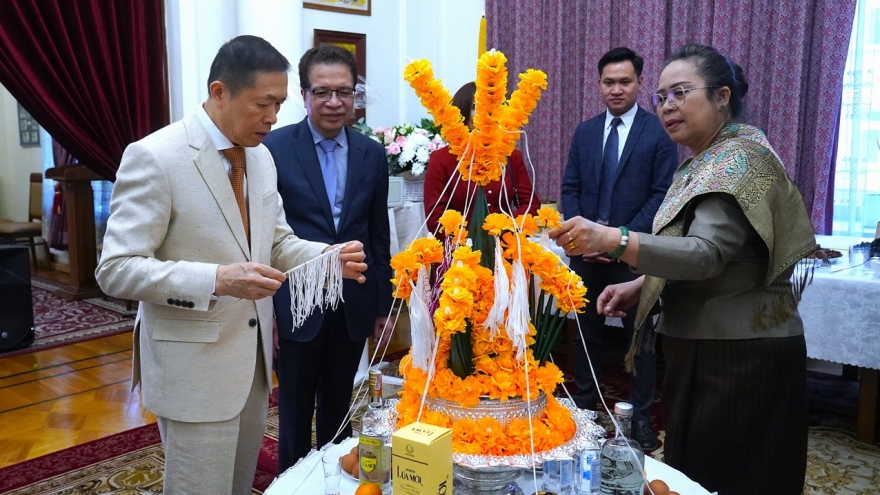 Đại sứ quán Việt Nam tại Nga chúc Tết Lào, thắt chặt tình hữu nghị truyền thống