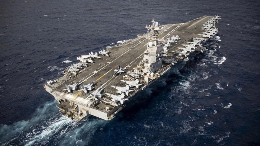 Siêu tàu sân bay Mỹ trở lại Trung Đông