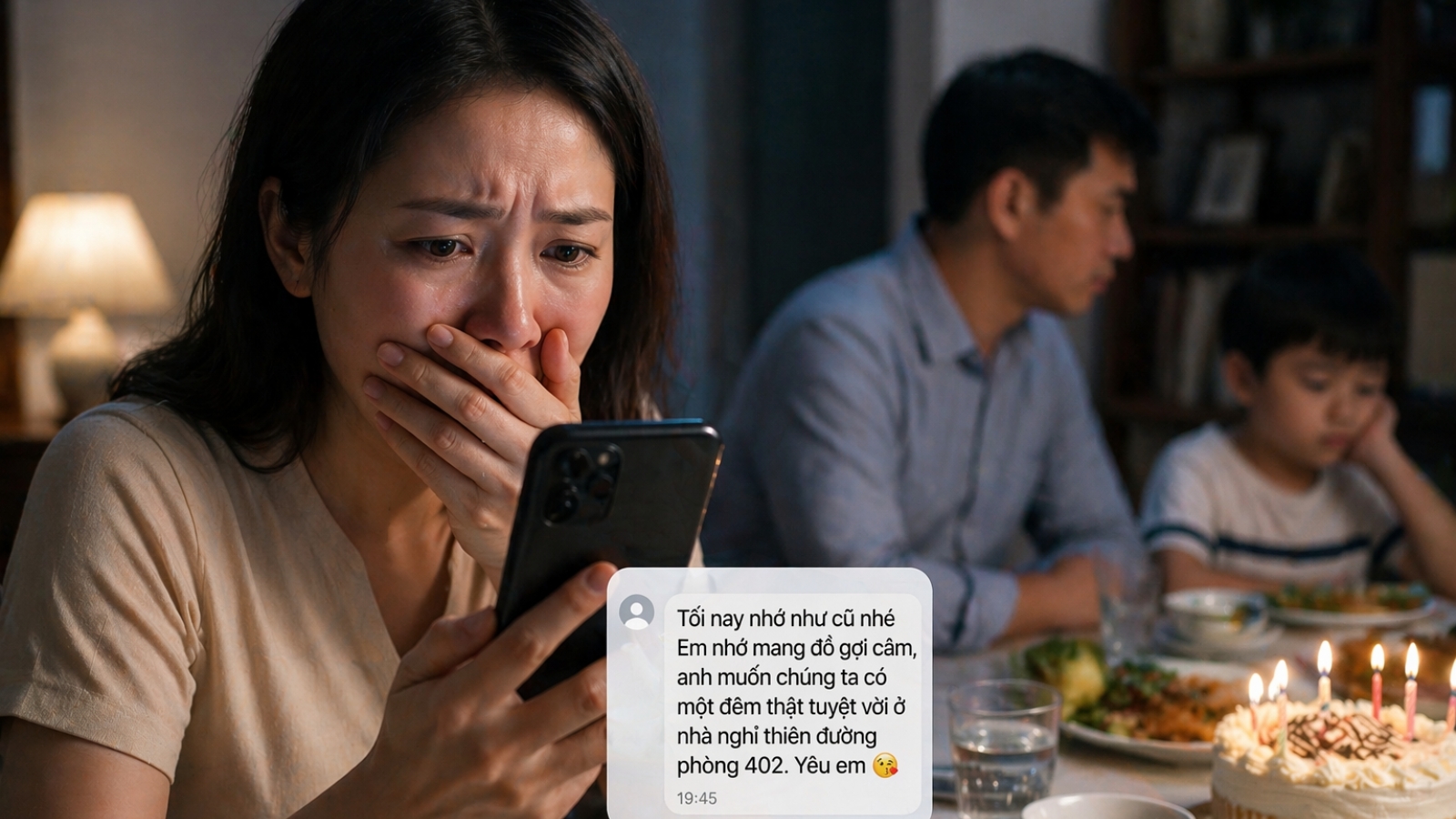 Sốc khi nhận tin nhắn của chồng “hẹn hò” người tình gửi nhầm vào điện thoại tôi