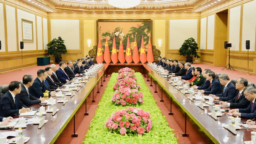 Tổng Bí thư, Chủ tịch nước Tô Lâm hội đàm với Tổng Bí thư, Chủ tịch nước Tập Cận Bình