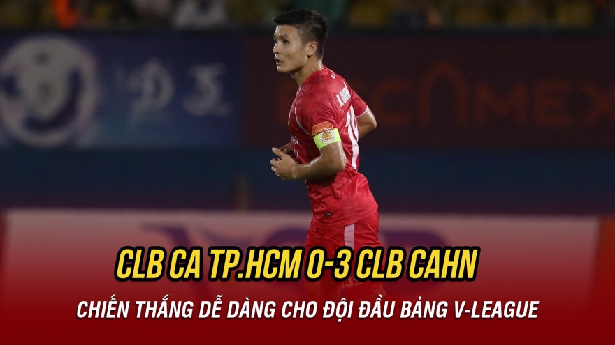 Kết quả vòng 19 V-League: Đình Bắc ghi bàn, CLB CAHN thắng dễ CLB CA TP.HCM