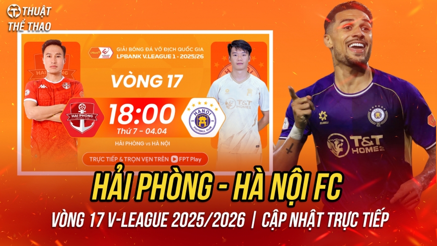 Trực tiếp Hải Phòng 0-0 Hà Nội FC: Hoàng Hên thi đấu nổi bật