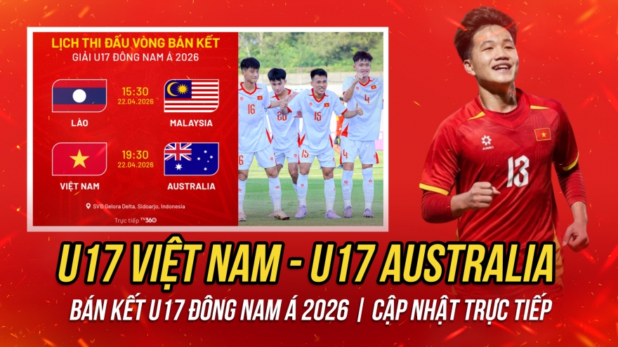 Trực tiếp U17 Việt Nam - U17 Australia: Tranh vé chung kết U17 Đông Nam Á 2026