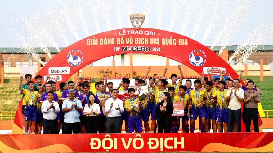 Kết quả bóng đá hôm nay 14-4: Hà Nội I đăng quang ngôi vô địch giải U15 quốc gia