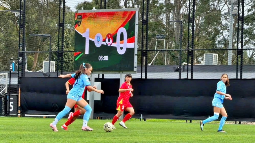 Đội bóng Việt Nam thua đậm trên đất Australia