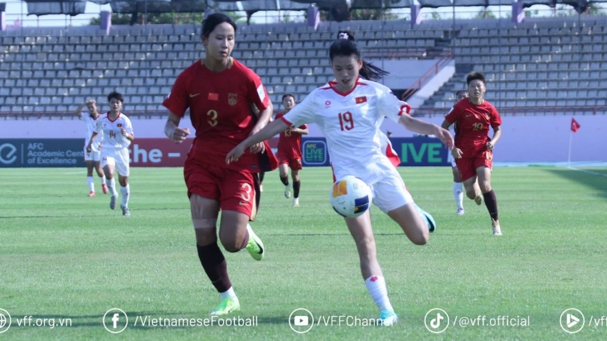 U20 nữ Việt Nam không thể gây bất ngờ trước U20 nữ Trung Quốc