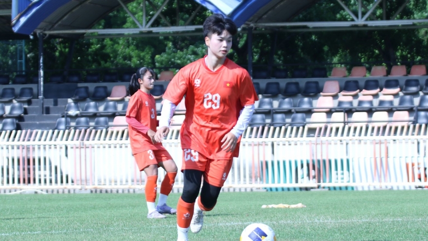 U20 nữ Việt Nam lên dây cót tinh thần trước trận tranh vé dự World Cup