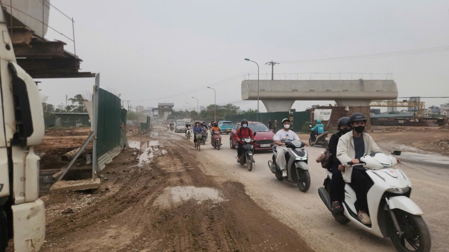 Tồn tại nhiều bất cập khi thi công đường Vành đai 4 tại Yên Nghĩa, Hà Nội