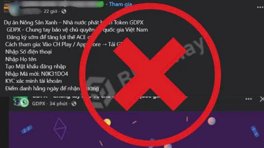 Cảnh giác với chiêu trò mạo danh Bộ NN&MT qua ứng dụng “GDPX” kêu gọi nhận token