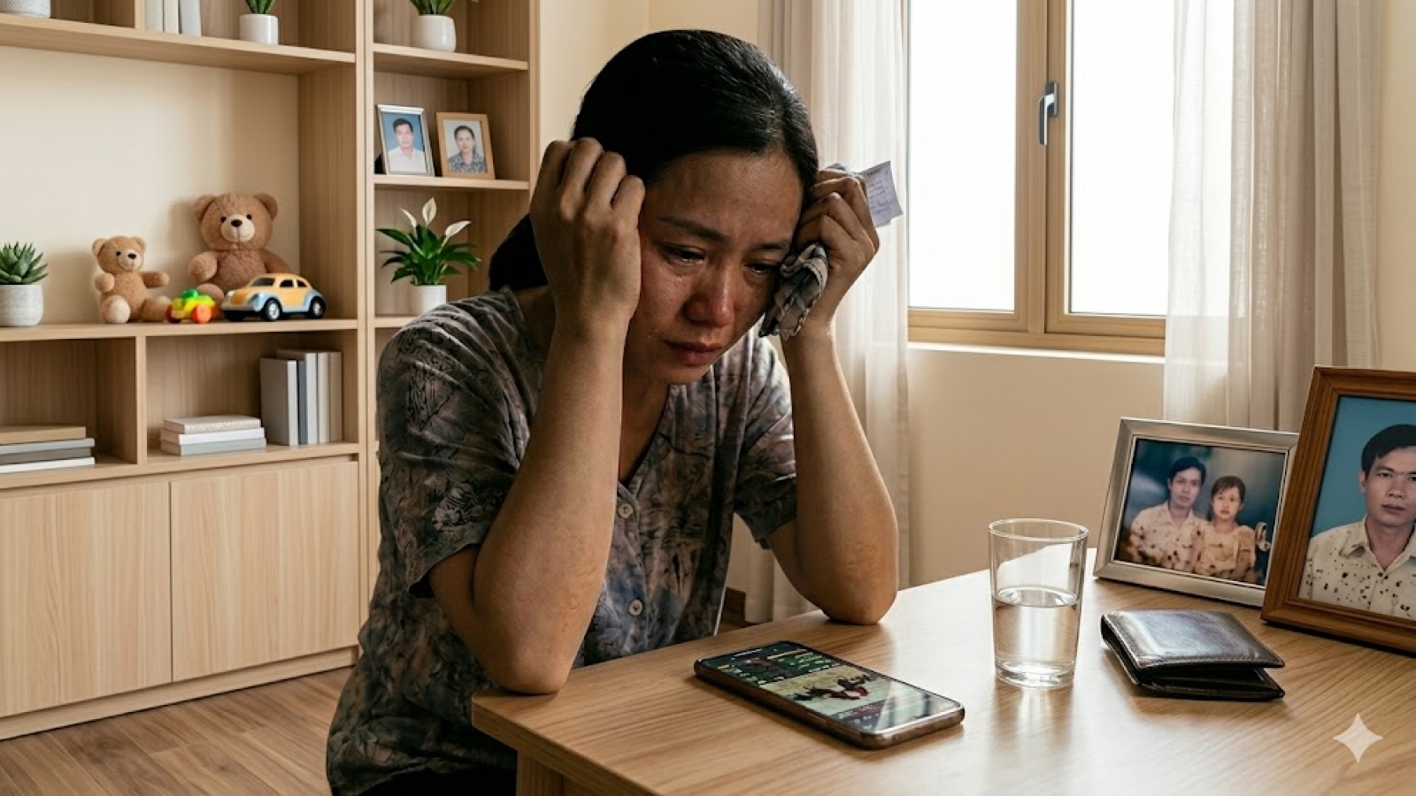 Bao nhiêu tiền cũng hết sau những trận "đá gà" của chồng