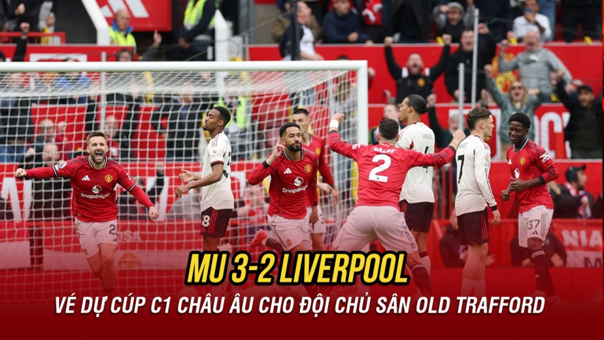 Kết quả Ngoại hạng Anh hôm nay 3/5: MU thắng Liverpool, có vé dự Cúp C1 châu Âu