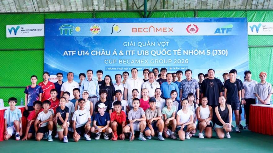 Players from 11 countries compete at ATF U14 tournament in Binh Duong