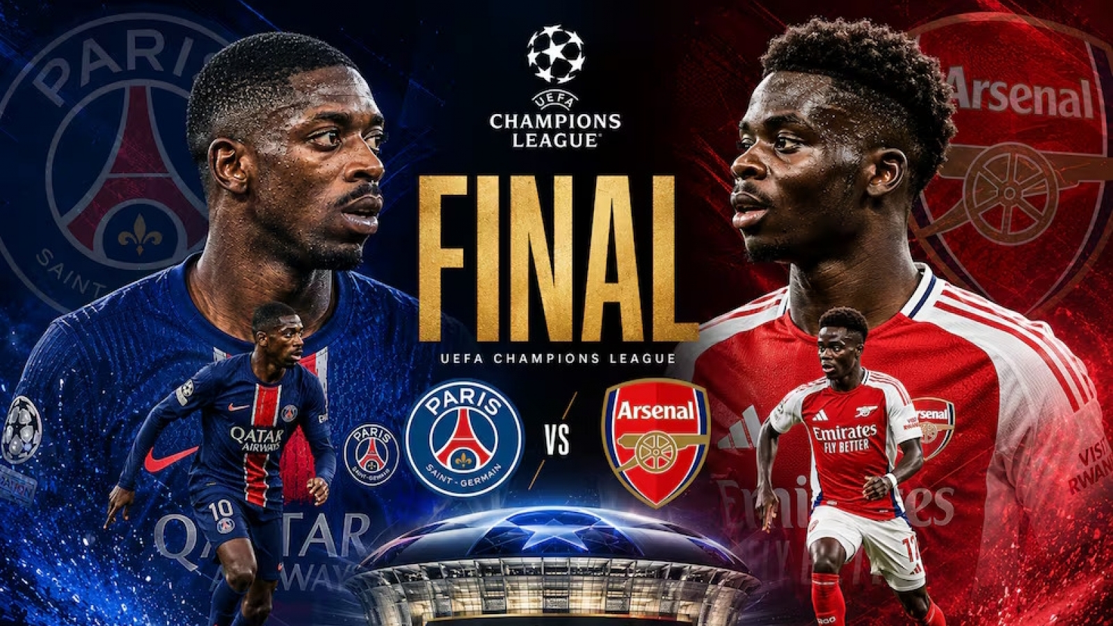 Thông tin và nhận định chung kết Cúp C1 châu Âu 2025/2026 giữa PSG vs Arsenal