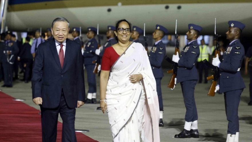 Vietnam’s top leader arrives in Colombo for state visit to Sri Lanka