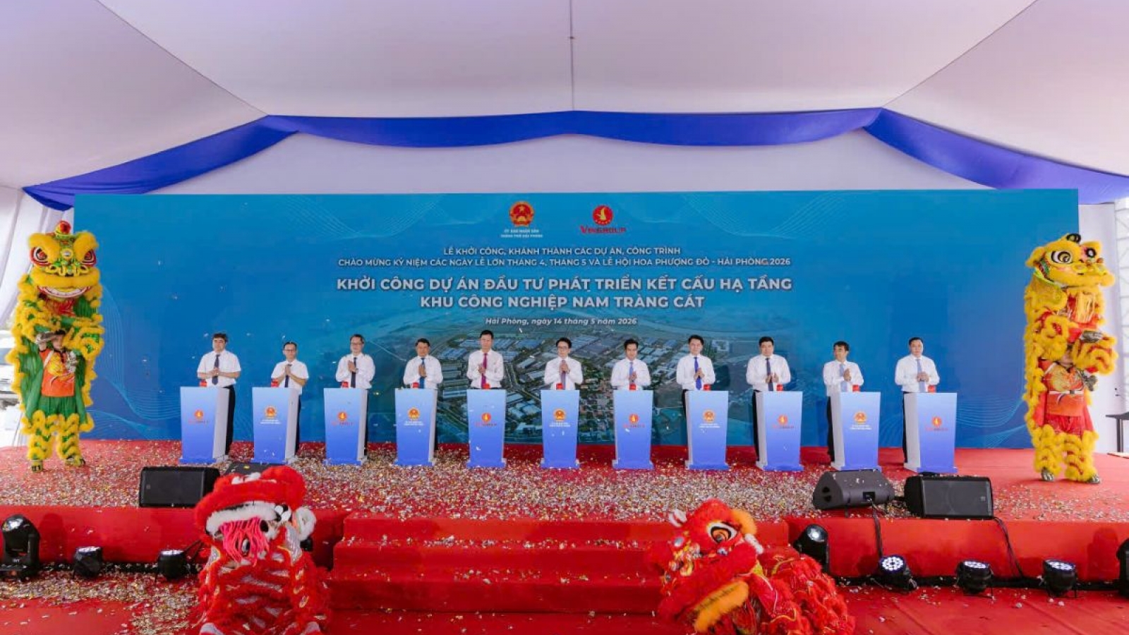 Vinhomes khởi công Dự án đầu tư phát triển Khu công nghiệp Nam Tràng Cát