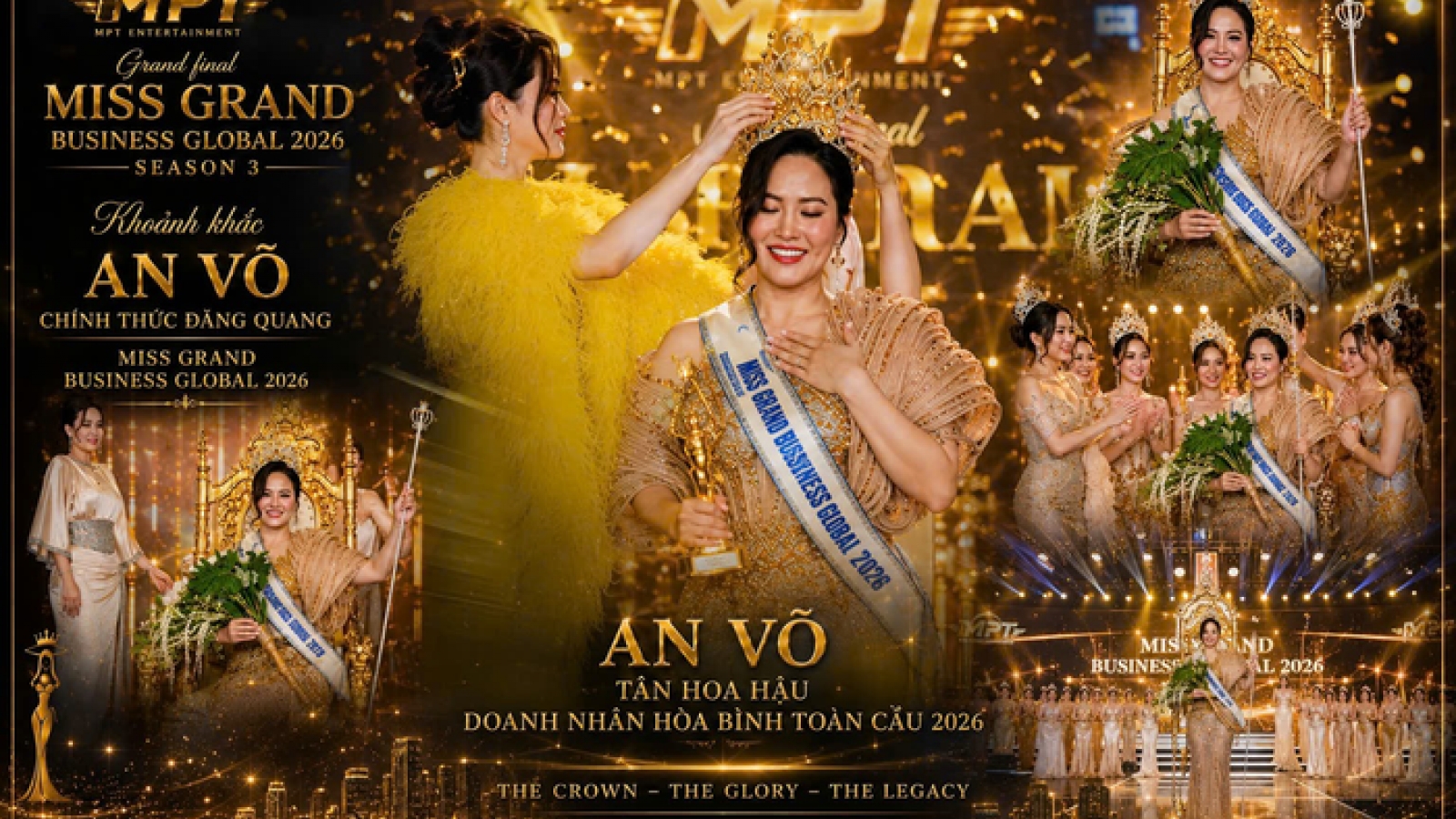 Vietnamese contestant An Vo crowned Miss Grand Business Global 2026