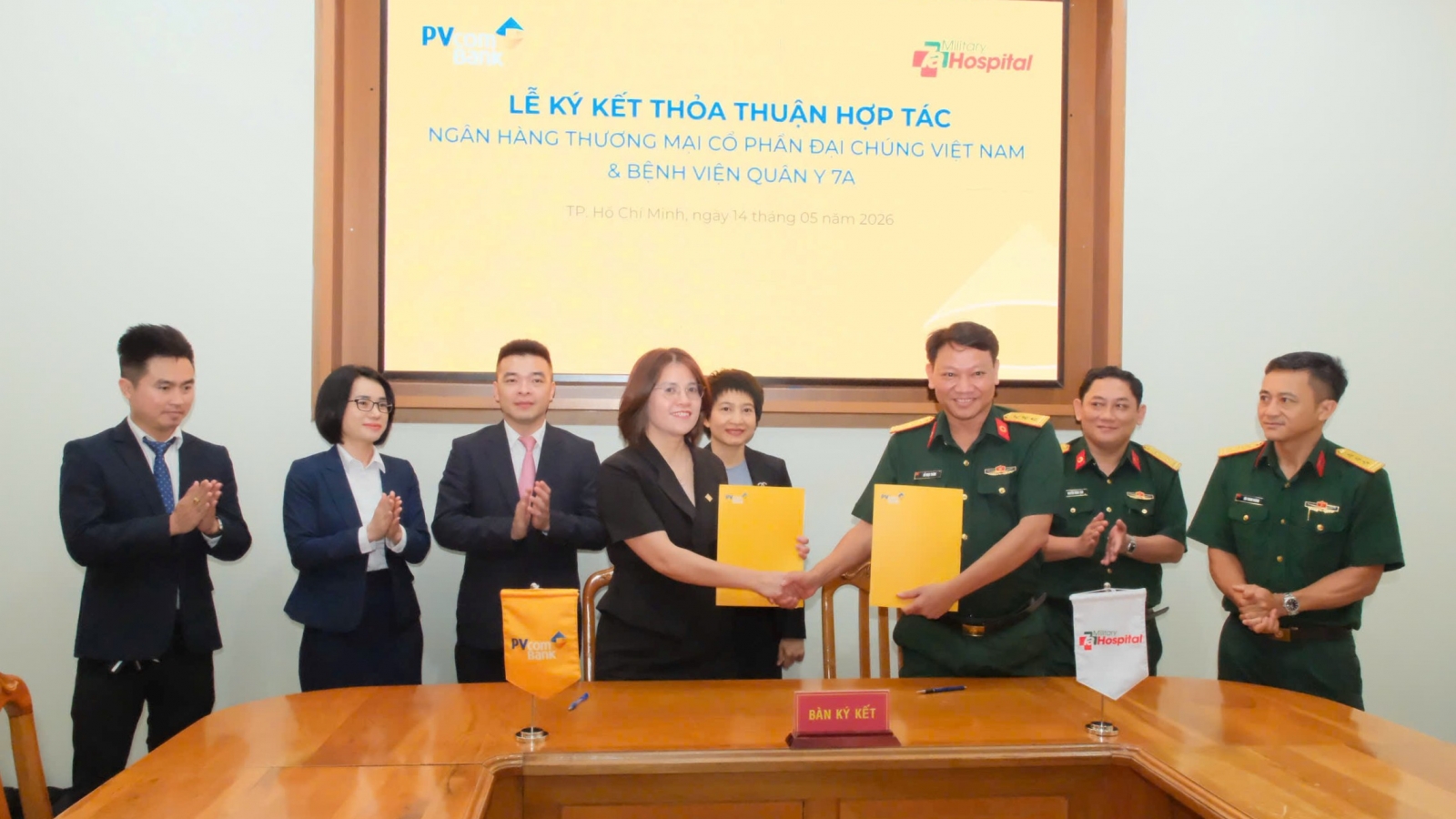PVcomBank hợp tác với Bệnh viện Quân y 7A, thúc đẩy chuyển đổi số trong y tế