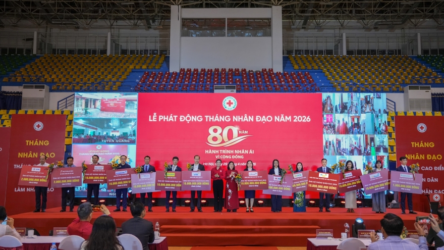 PVcomBank ủng hộ 10 tỷ đồng hưởng ứng Tháng Nhân đạo năm 2026