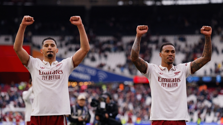 Bảng xếp hạng ngoại hạng Anh mới nhất: Arsenal vững vàng trên ngôi đầu