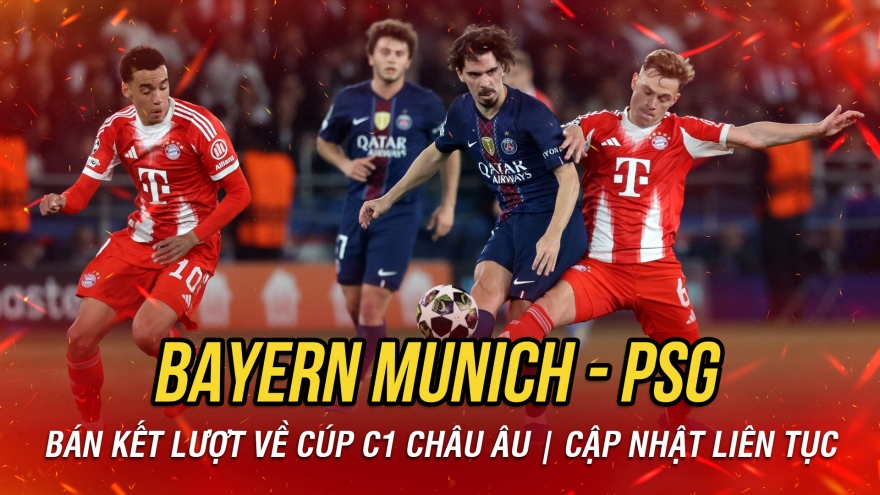 Trực tiếp Bayern Munich 0-1 PSG: Hiệp 1 kết thúc