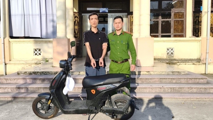 Công an tỉnh Ninh Bình điều tra, bắt giữ đối tượng trộm cắp xe máy điện