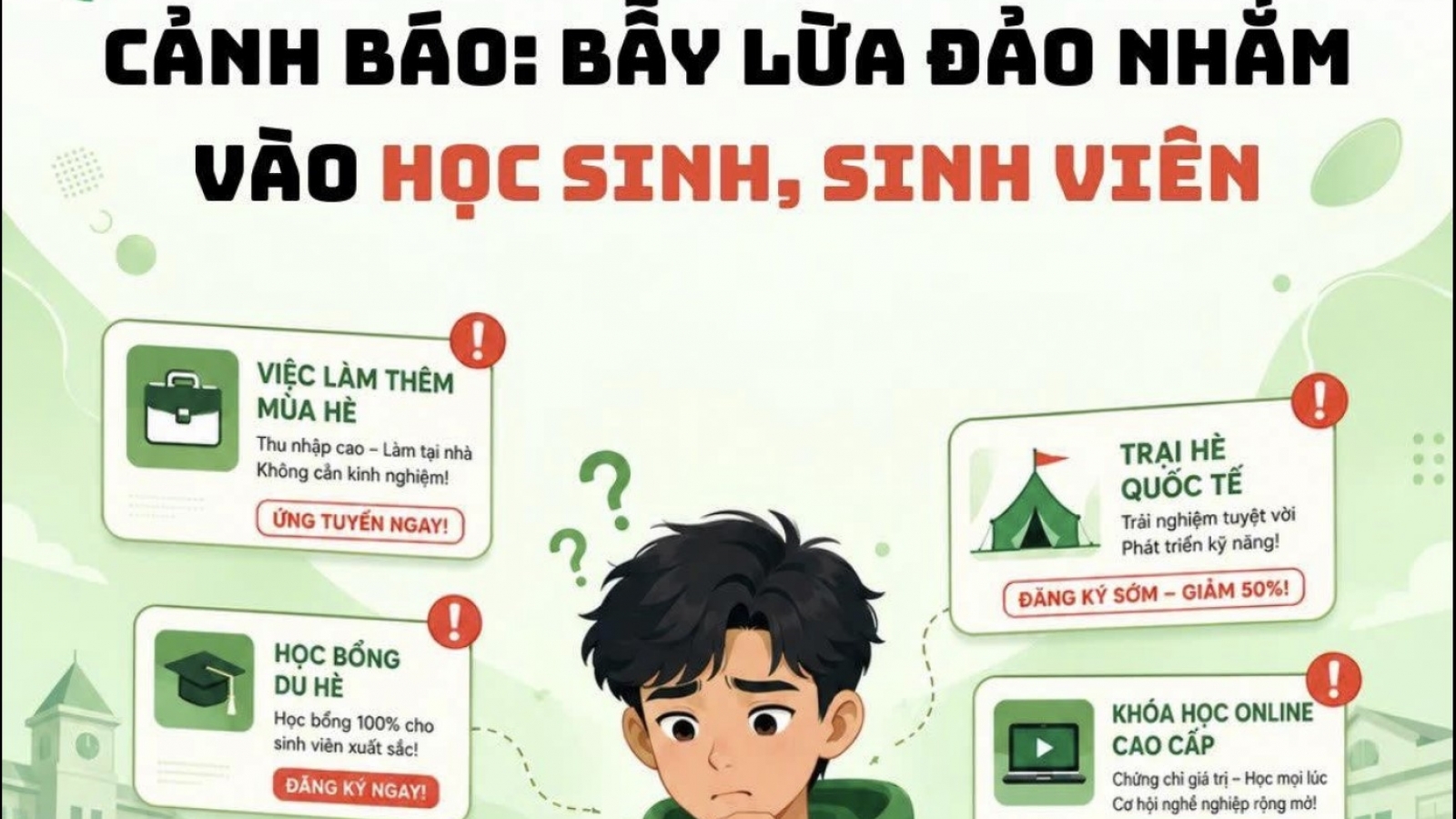 Cẩn trọng bẫy “Việc nhẹ lương cao” dịp hè