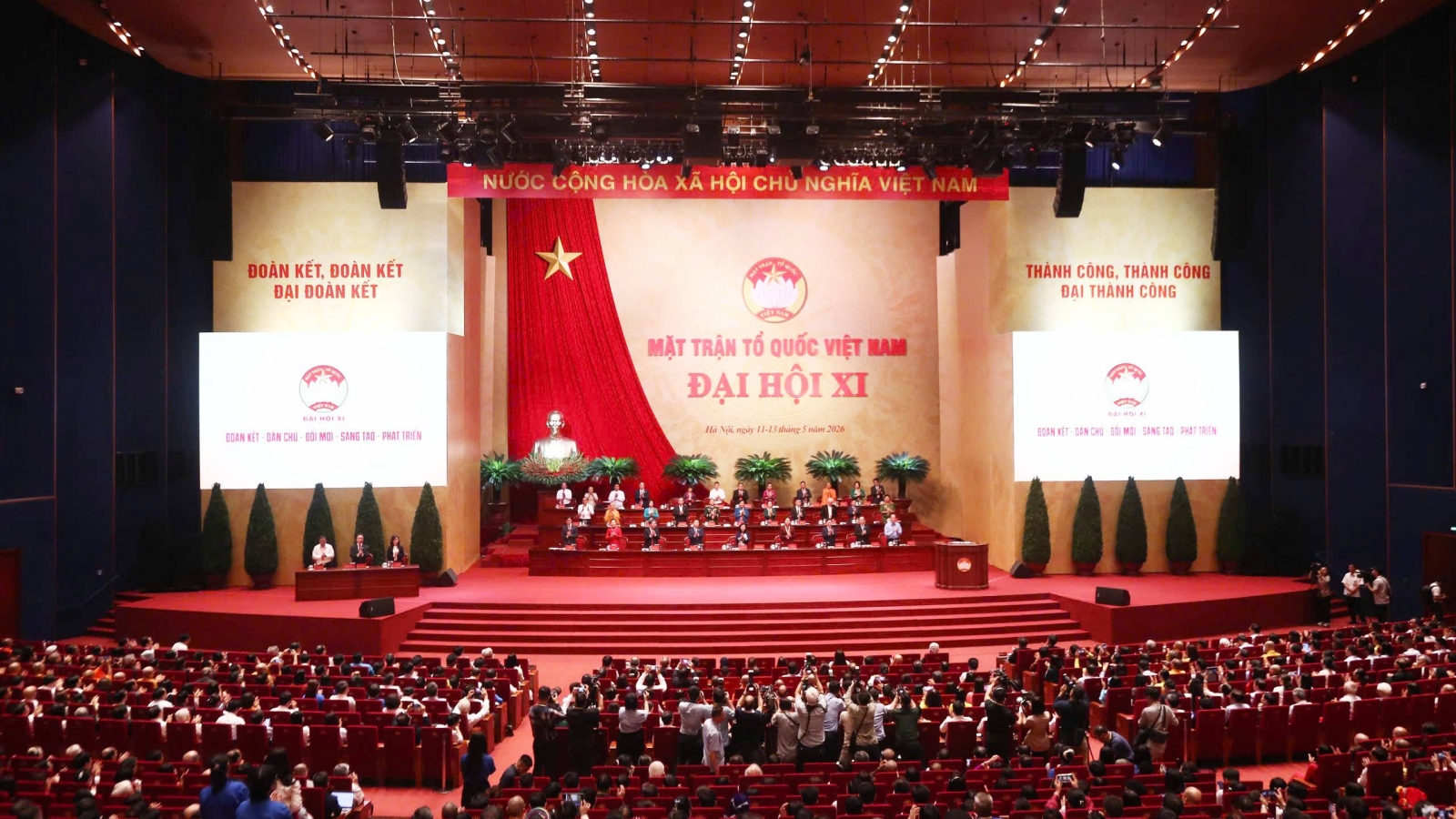Sáng nay, khai mạc Đại hội đại biểu toàn quốc MTTQ Việt Nam lần thứ XI