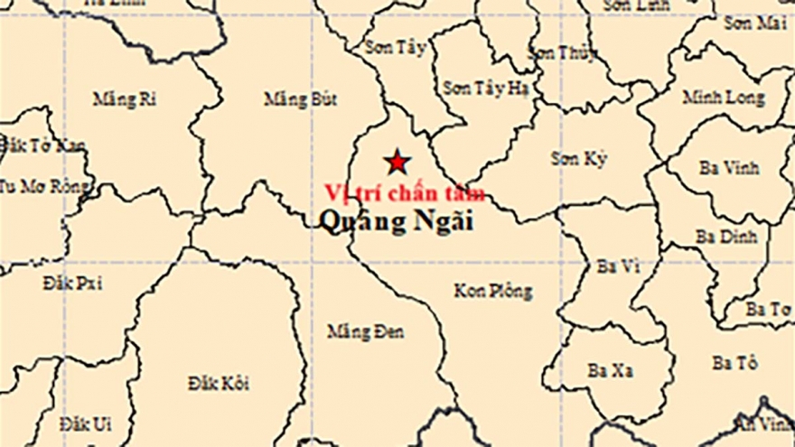 Lại xảy ra động đất ở Kon Plông, Quảng Ngãi gây rung chấn liên tiếp