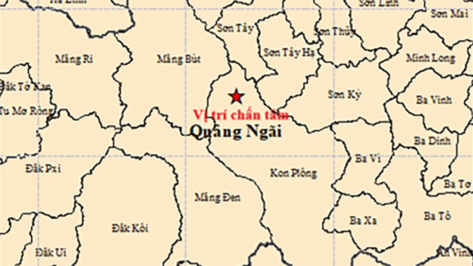 Lại xảy ra động đất ở Kon Plông, Quảng Ngãi gây rung chấn liên tiếp