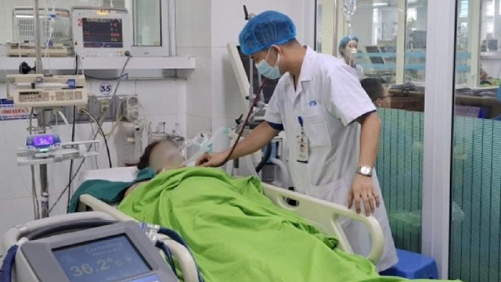 Ngất giữa đồng sau 2 giờ gặt lúa dưới nắng gắt