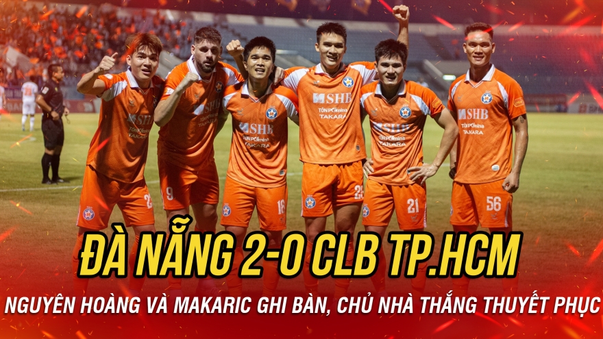 Kết quả V-League hôm nay 8/5: Đà Nẵng thắng thuyết phục CLB TP.HCM