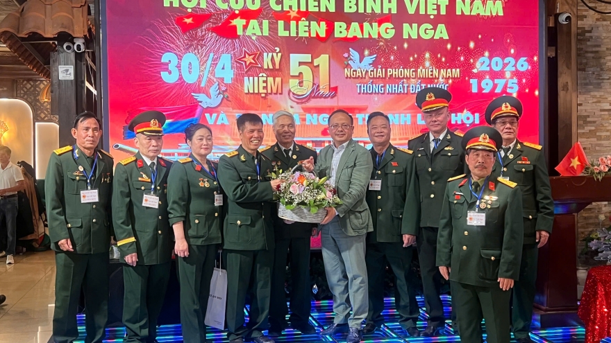 Hội Cựu chiến binh VN tại LB Nga kỷ niệm 51 năm Ngày Giải phóng miền Nam