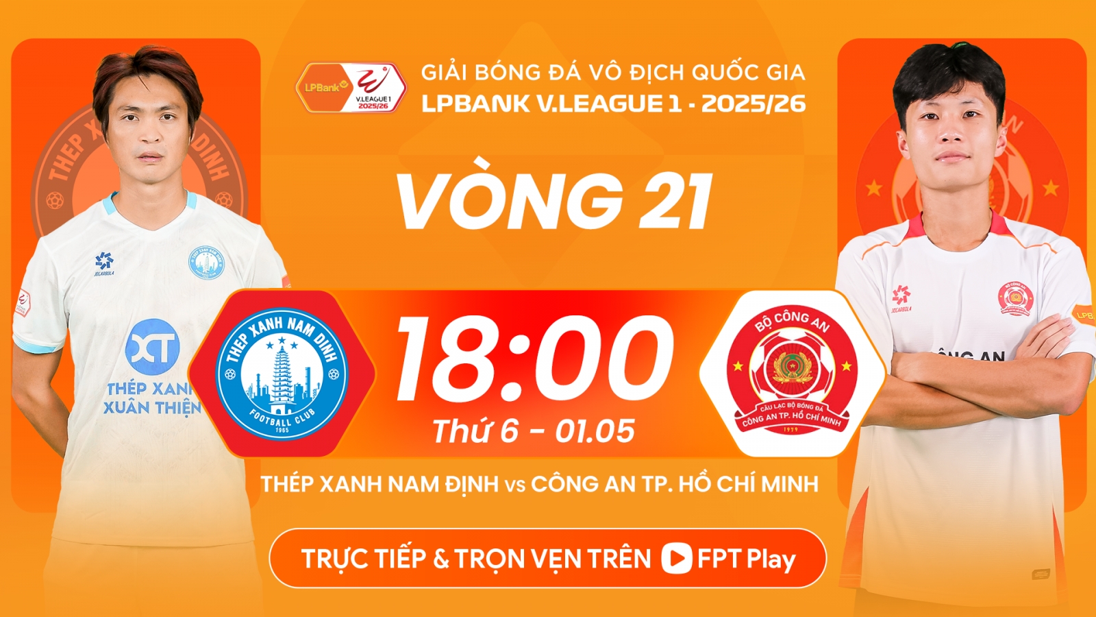 Lịch thi đấu và trực tiếp bóng đá Việt Nam hôm nay 1/5