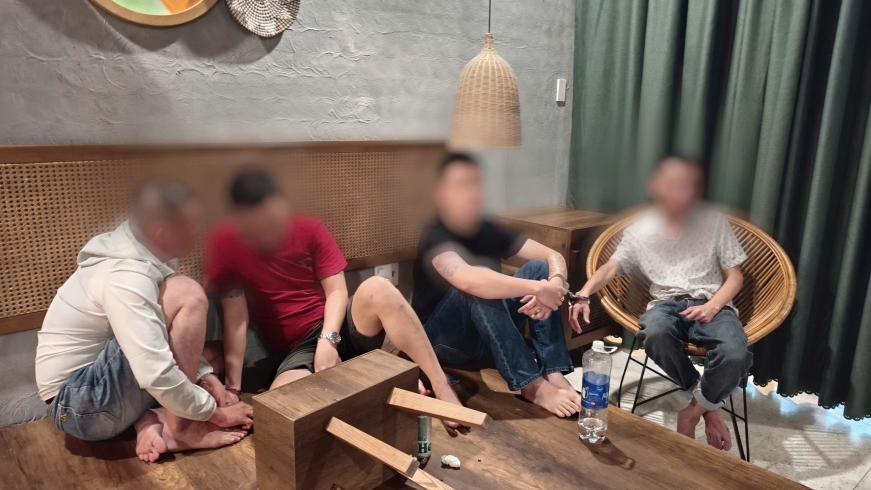 Đột kích biệt thự nghỉ dưỡng bắt nhóm đối tượng tổ chức sử dụng trái phép ma túy