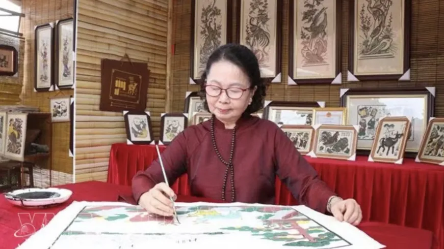 Couple saves 500-year-old Dong Ho painting art from extinction