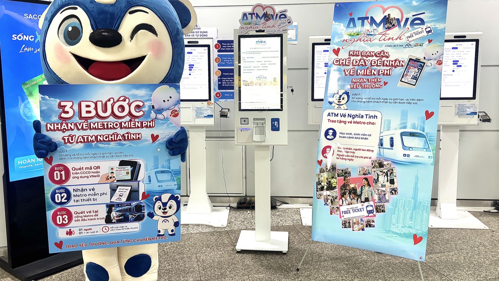 Metro TP.HCM sắp có "ATM Vé Nghĩa Tình"
