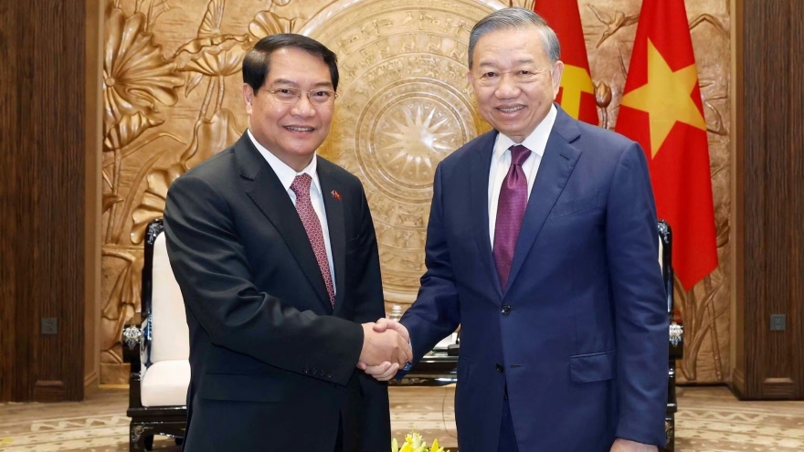 Tổng Bí thư, Chủ tịch nước tiếp Bí thư Thành ủy, Chủ tịch HĐND Vientiane (Lào)