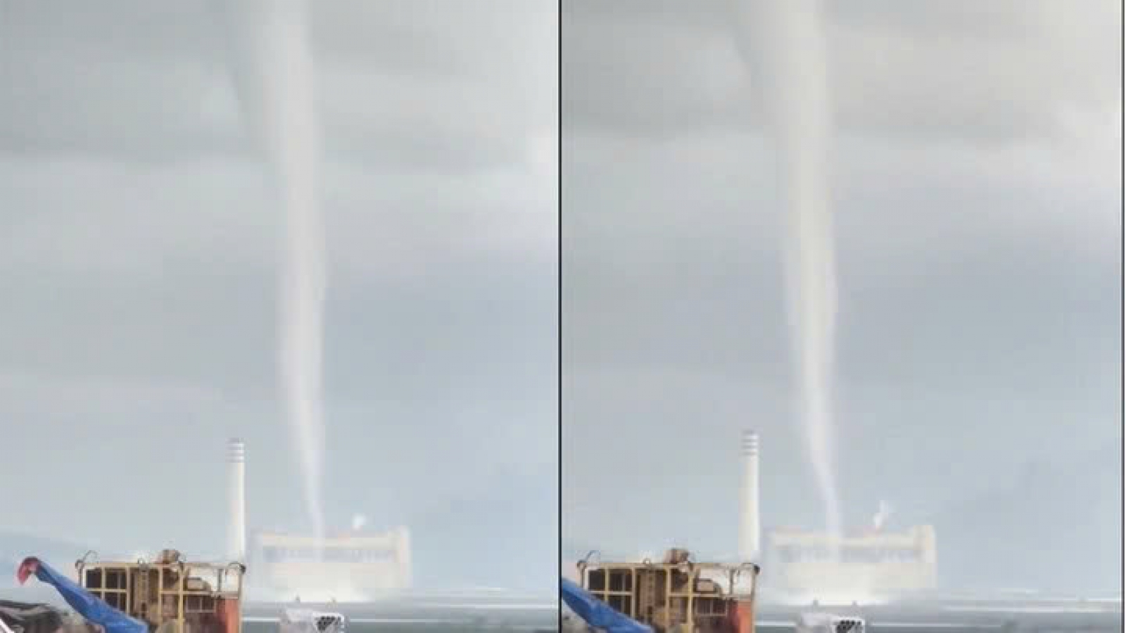 White waterspout spotted in Quang Ninh after thunderstorms