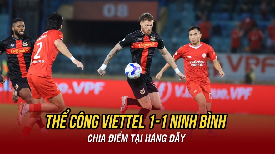 Kết quả V-League hôm nay 3/5: Thể Công Viettel hòa Ninh Bình, HAGL thắng SLNA
