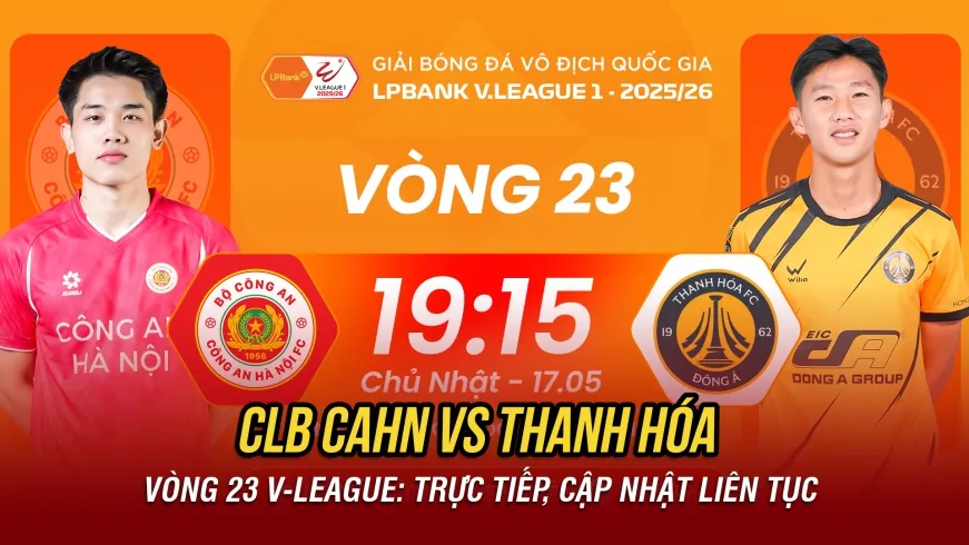 Trực tiếp CLB CAHN vs Thanh Hóa: Đình Bắc và đồng đội vô địch V-League sớm?